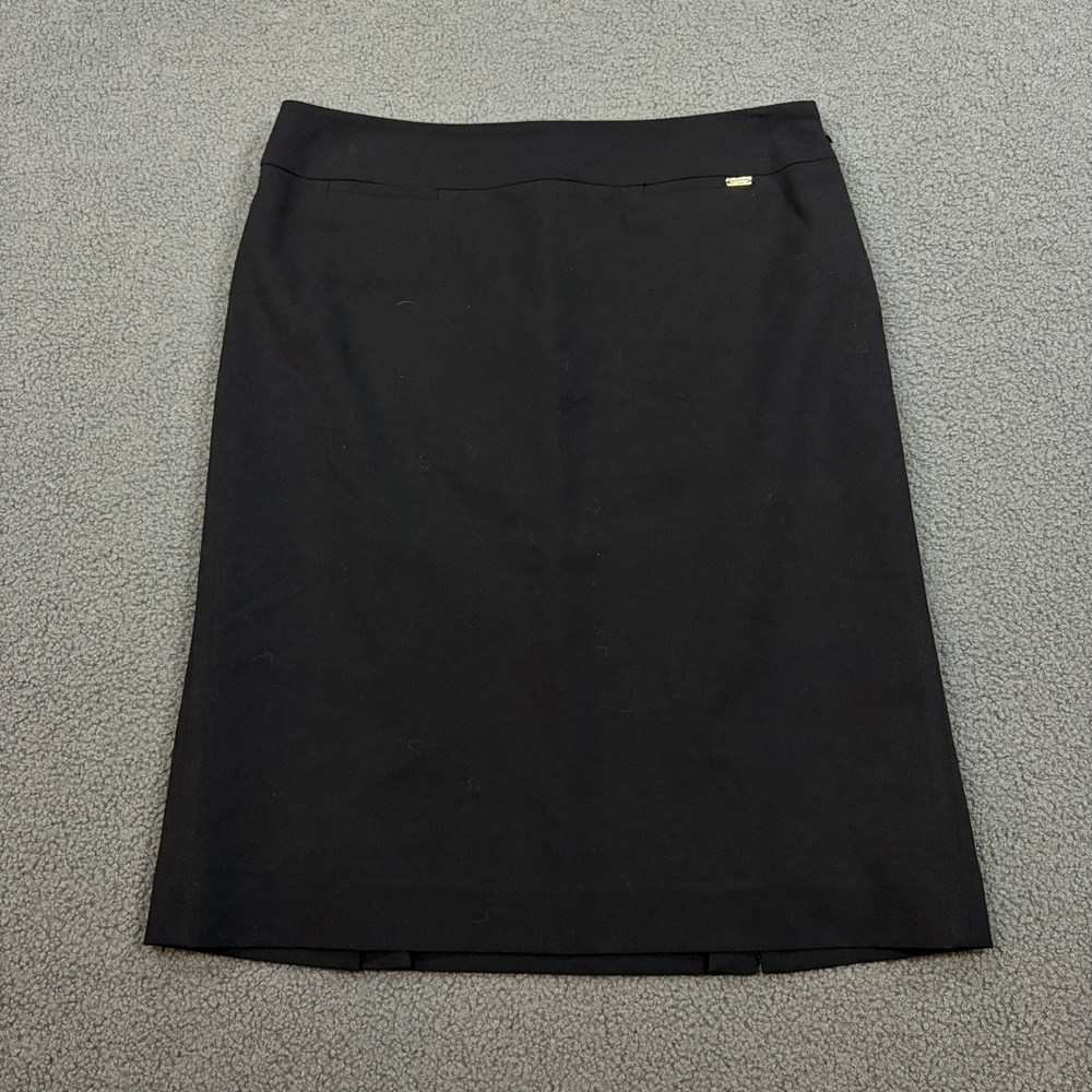Tahari Arthur S Levine Skirt Womens 6 Black Pencil Knee Length 33RRM160 Career
